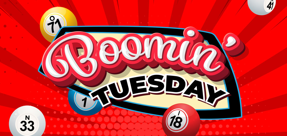Boomin' Tuesday Bingo