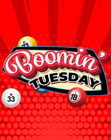 Boomin' Tuesday Bingo